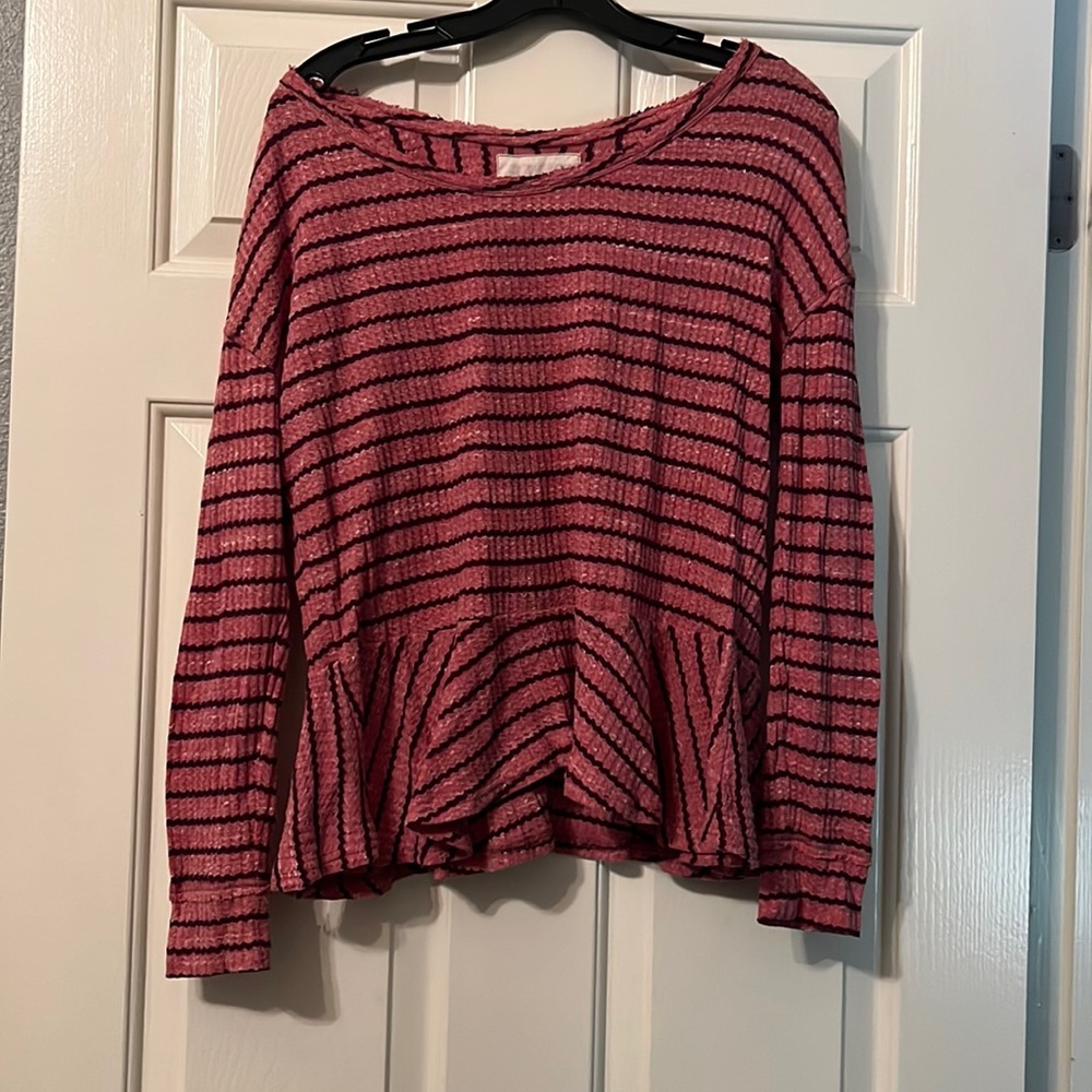 We the free striped top